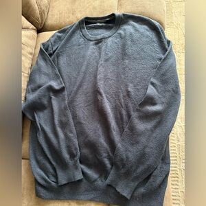 Izod Gray Crewneck Sweater Soft Cotton Blend